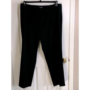 Talbots Black Pants with elastic insets at waist.